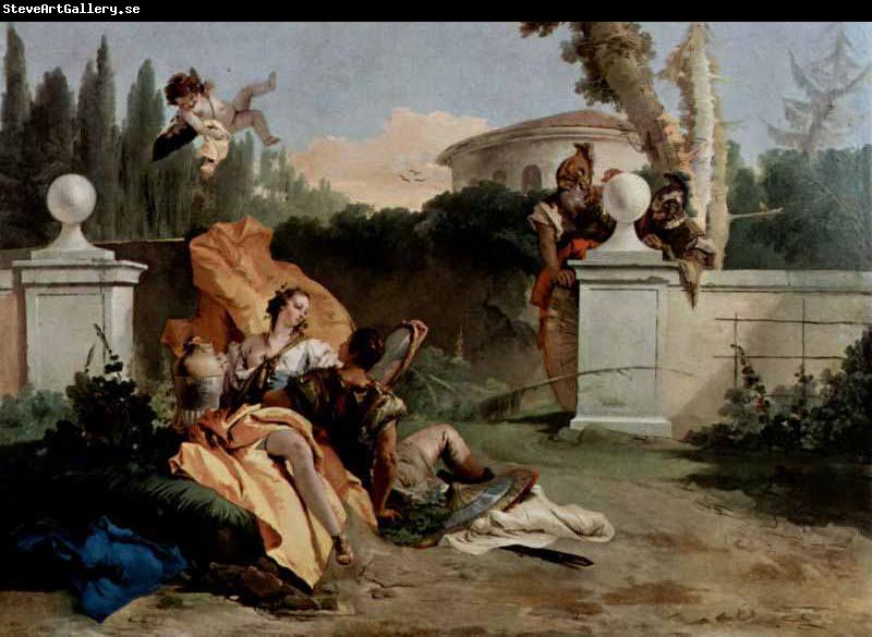 Giovanni Battista Tiepolo Rinaldo und Armida werden von Ubaldo und Carlo uberrascht